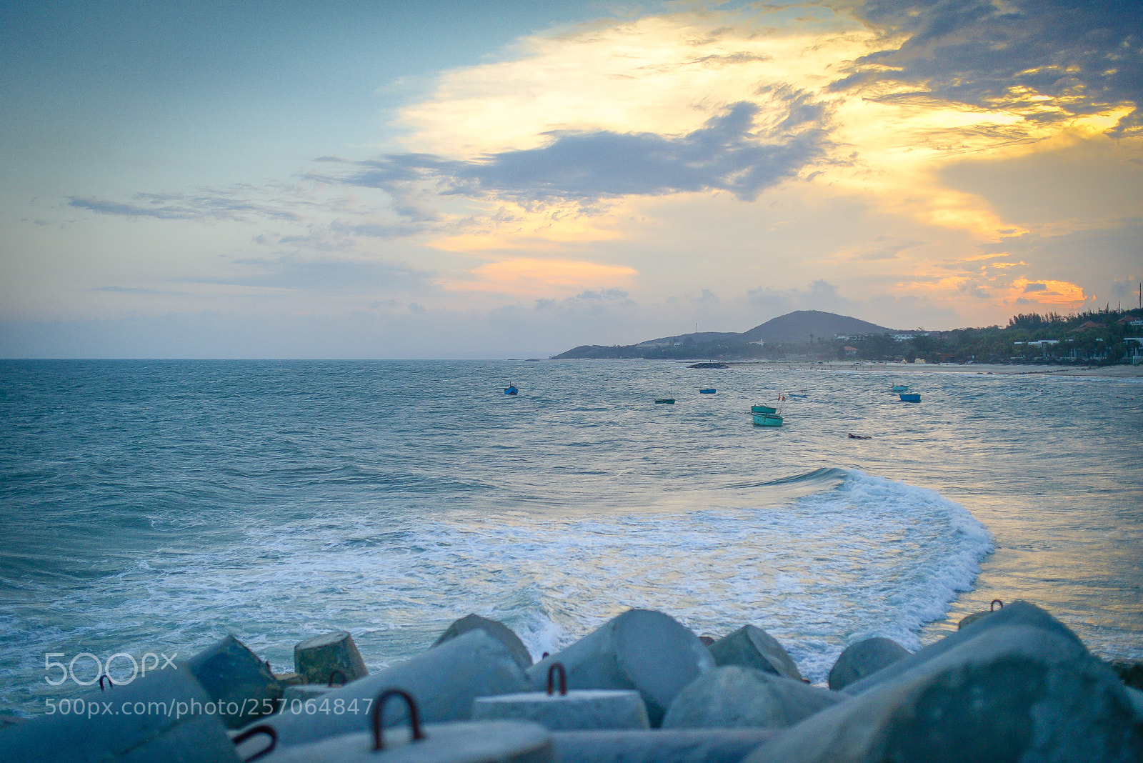 Nikon D800 sample photo. Sunset on phan thiet photography