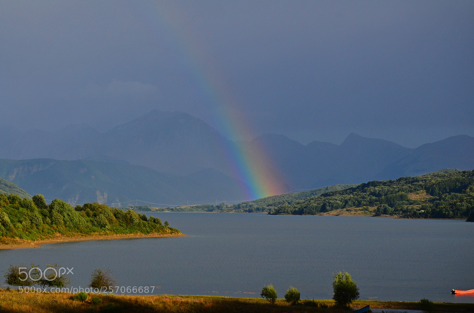 Nikon D7000 sample photo. Rainbow on the lake! photography