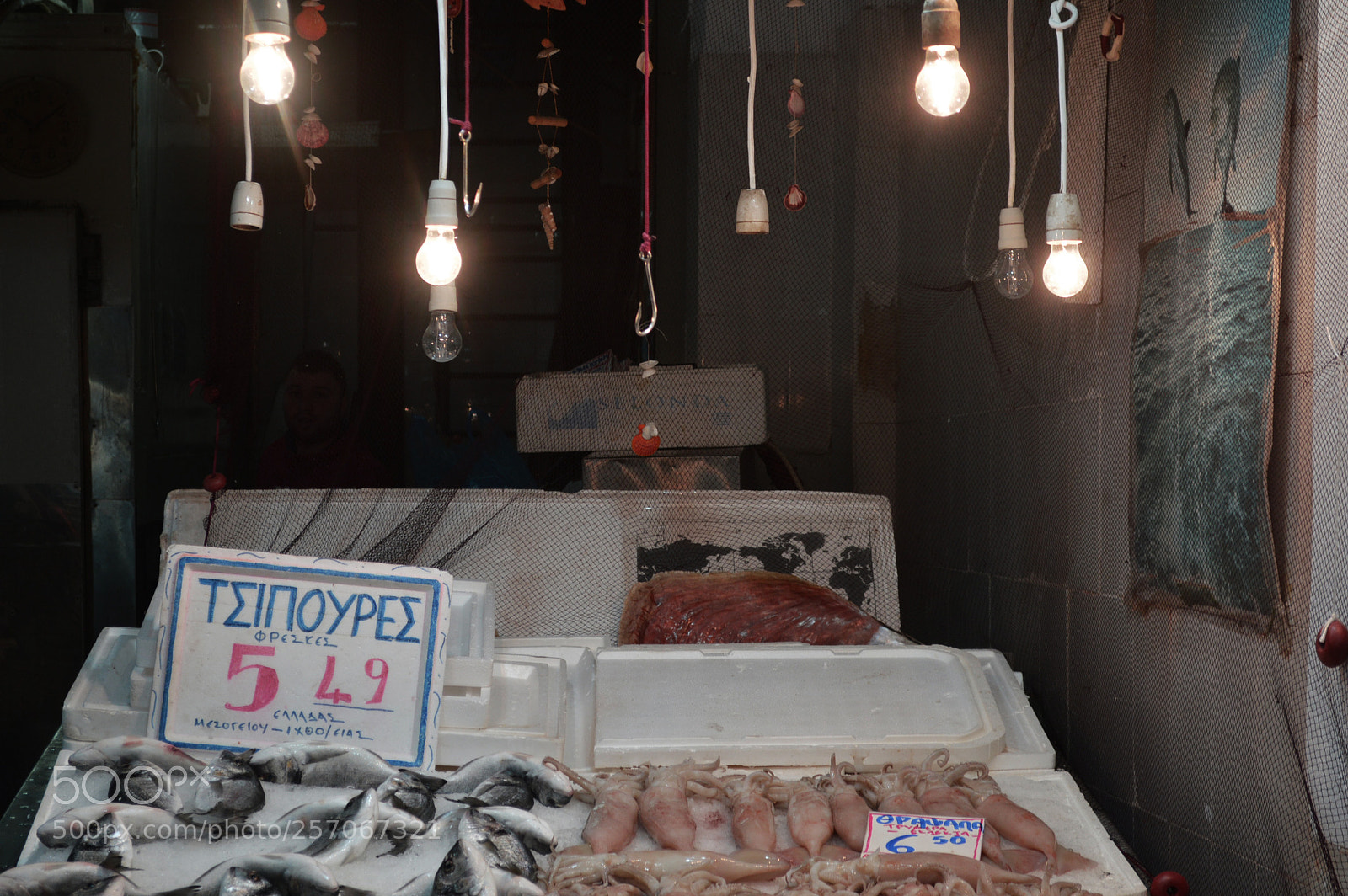 Nikon D3200 sample photo. Athens fishmarket photography