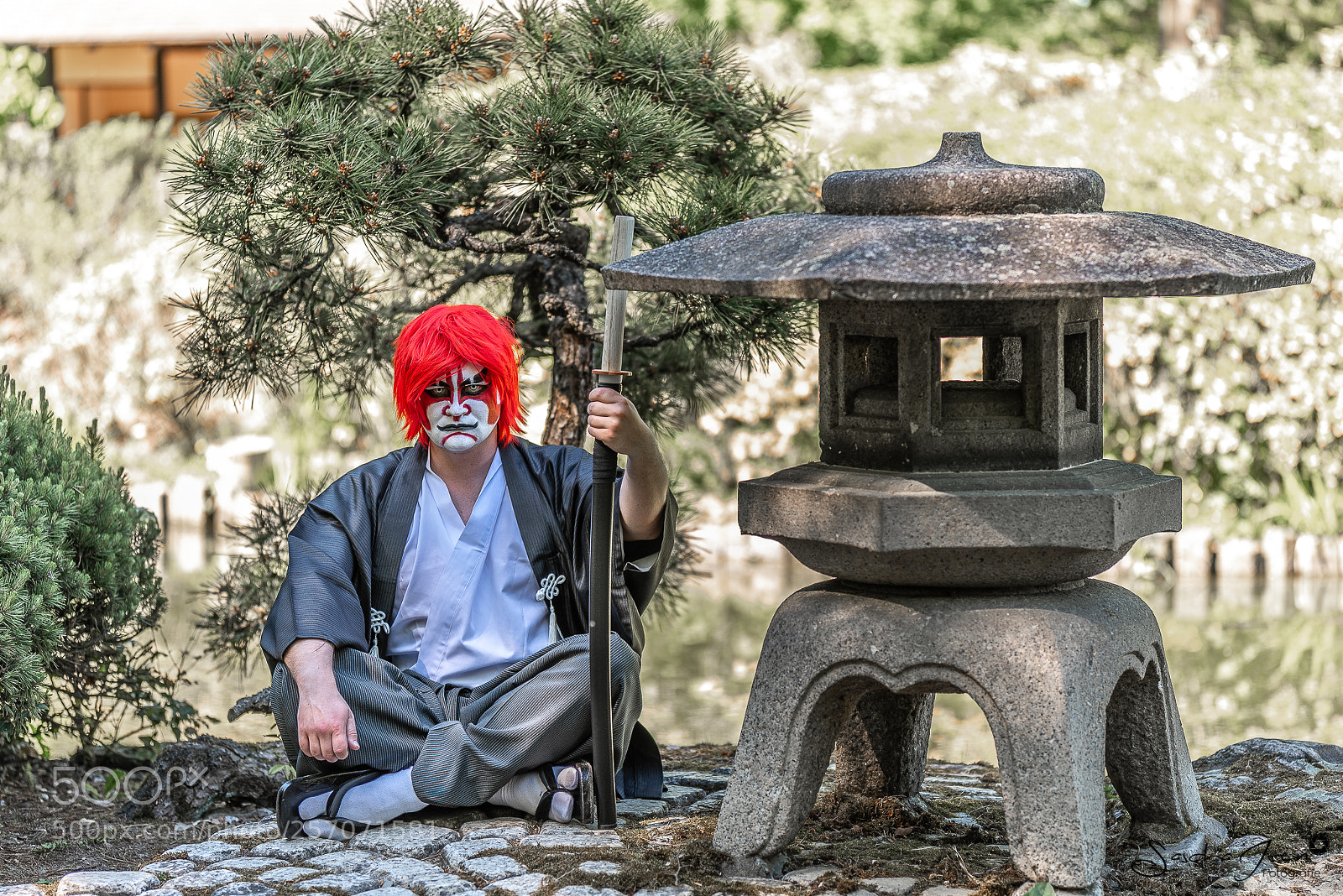 Nikon D750 sample photo. Warrior in japanese garden photography