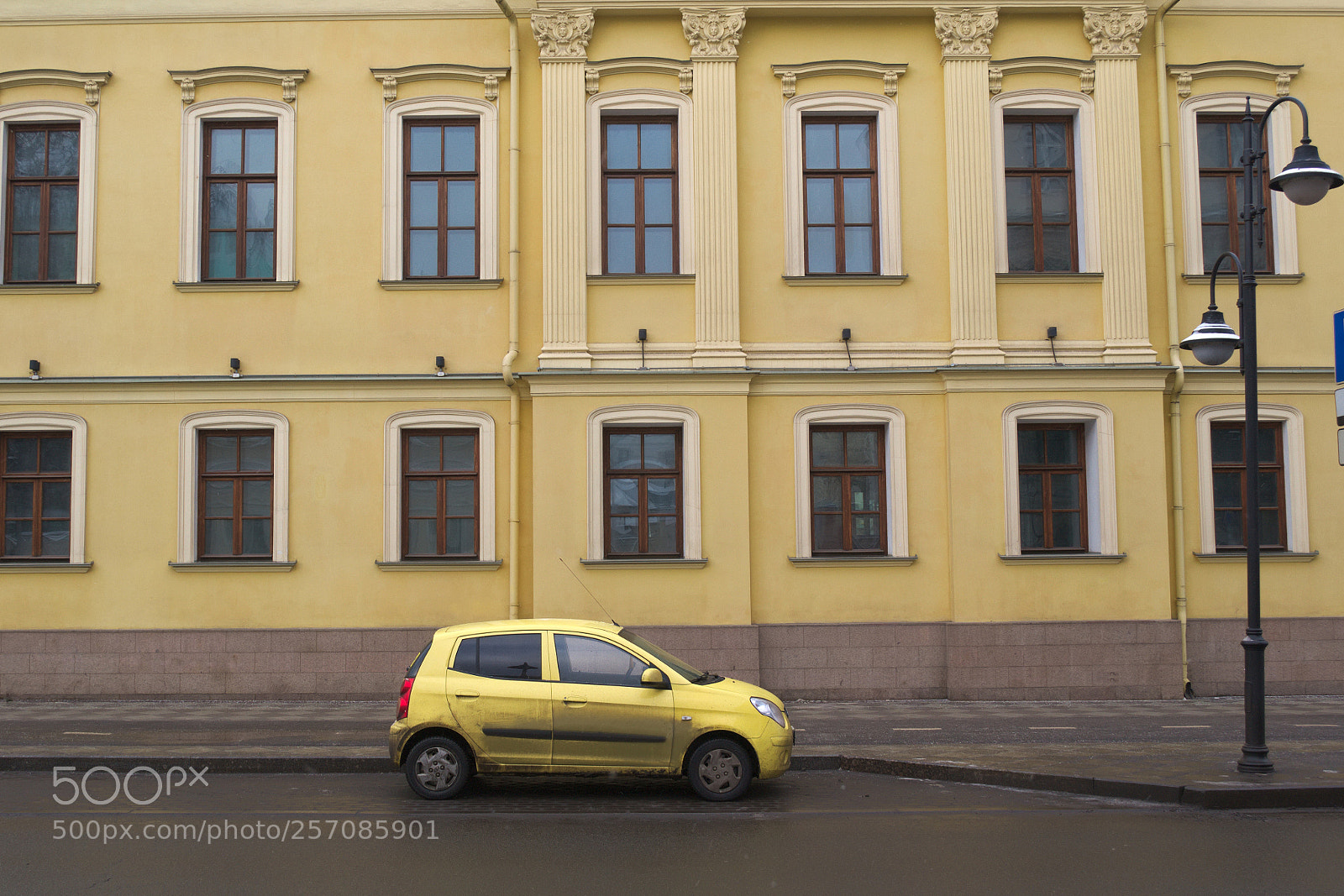 Nikon D3100 sample photo. Yellow car photography