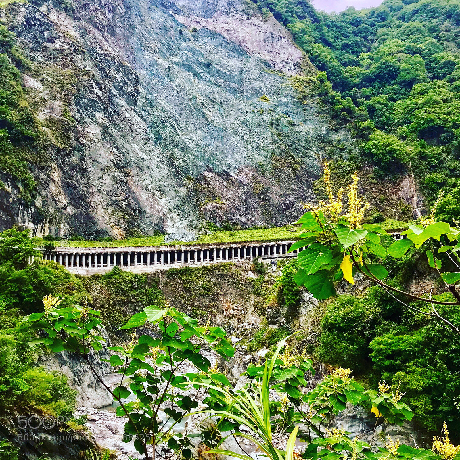 Apple iPhone 7 sample photo. Tunnel in mountains photography