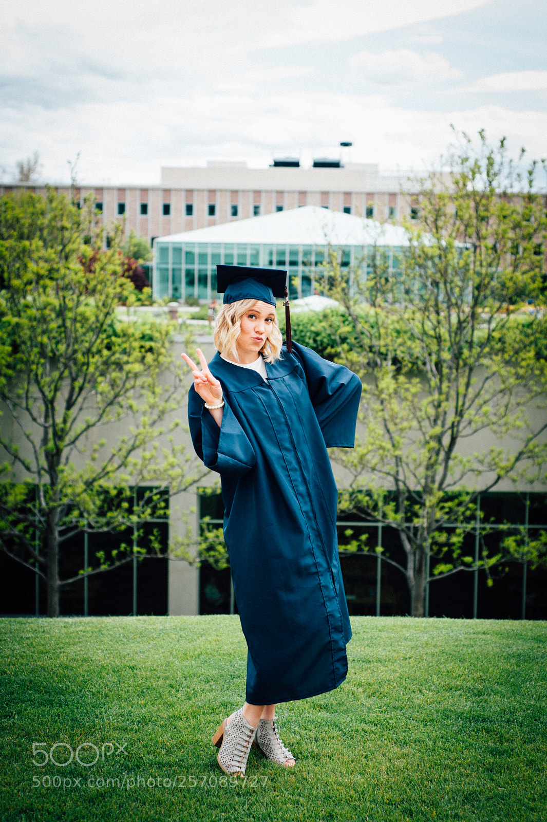 Nikon D700 sample photo. Graduation cap & gown photography