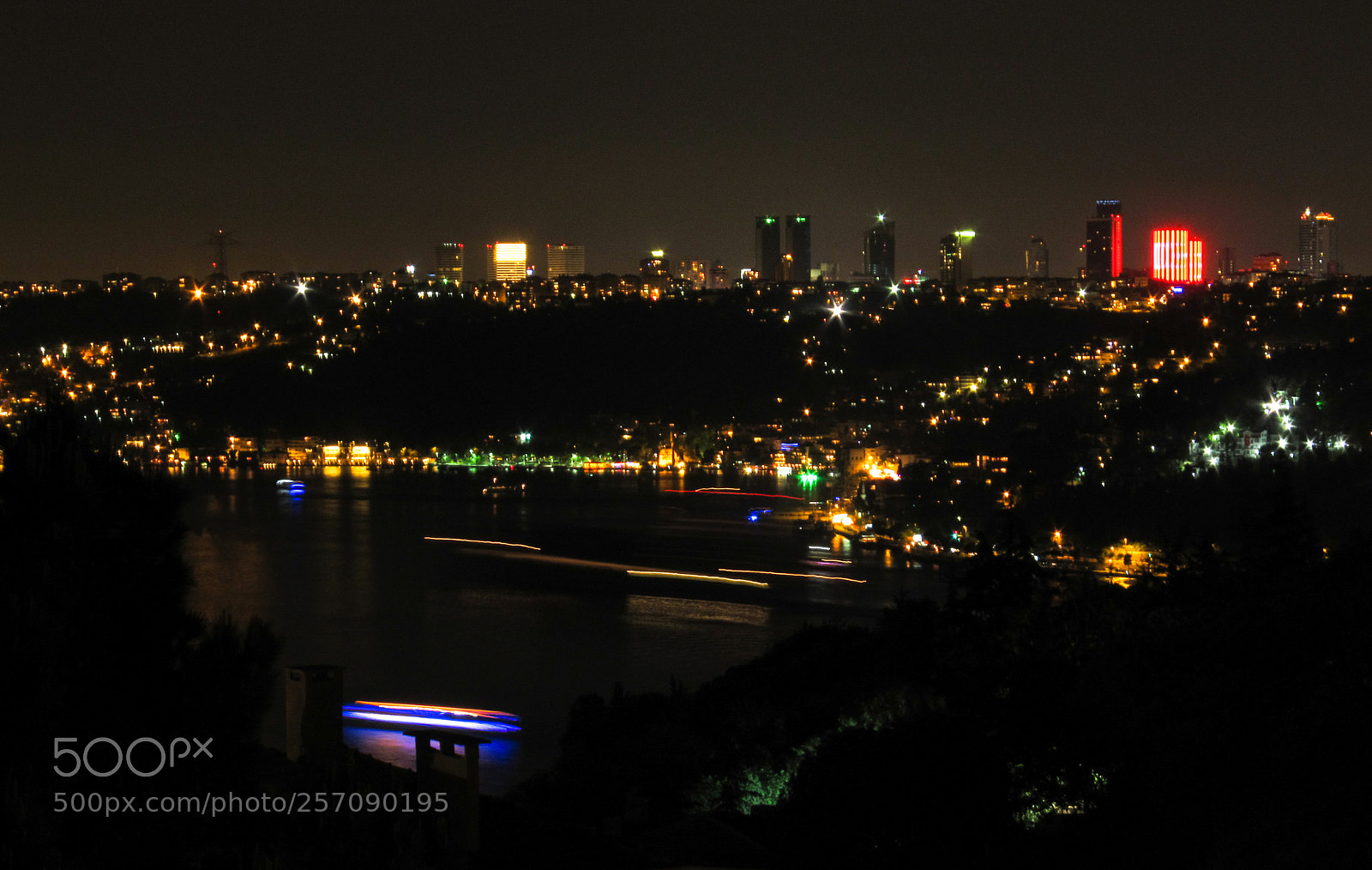 Canon PowerShot SX130 IS sample photo. Bosphorus by night photography