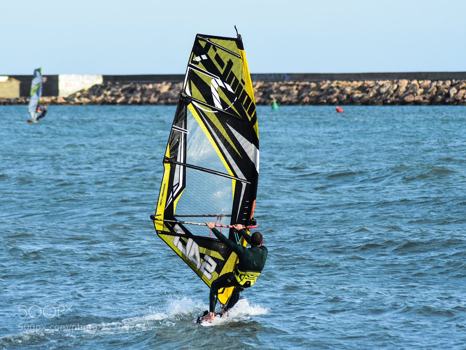Nikon D3400 sample photo. Windsurfer photography