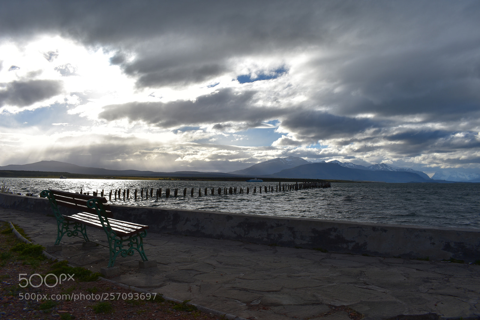 Nikon D3400 sample photo. The bench in patagonia photography