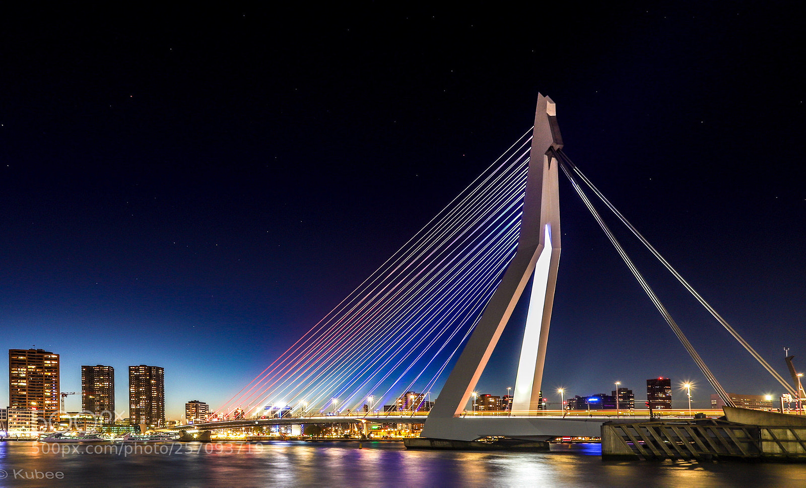 Canon EOS 6D Mark II sample photo. Erasmus bridge on liberation photography