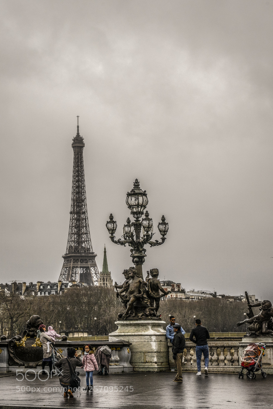 Nikon D800E sample photo. Eiffel with clouds photography