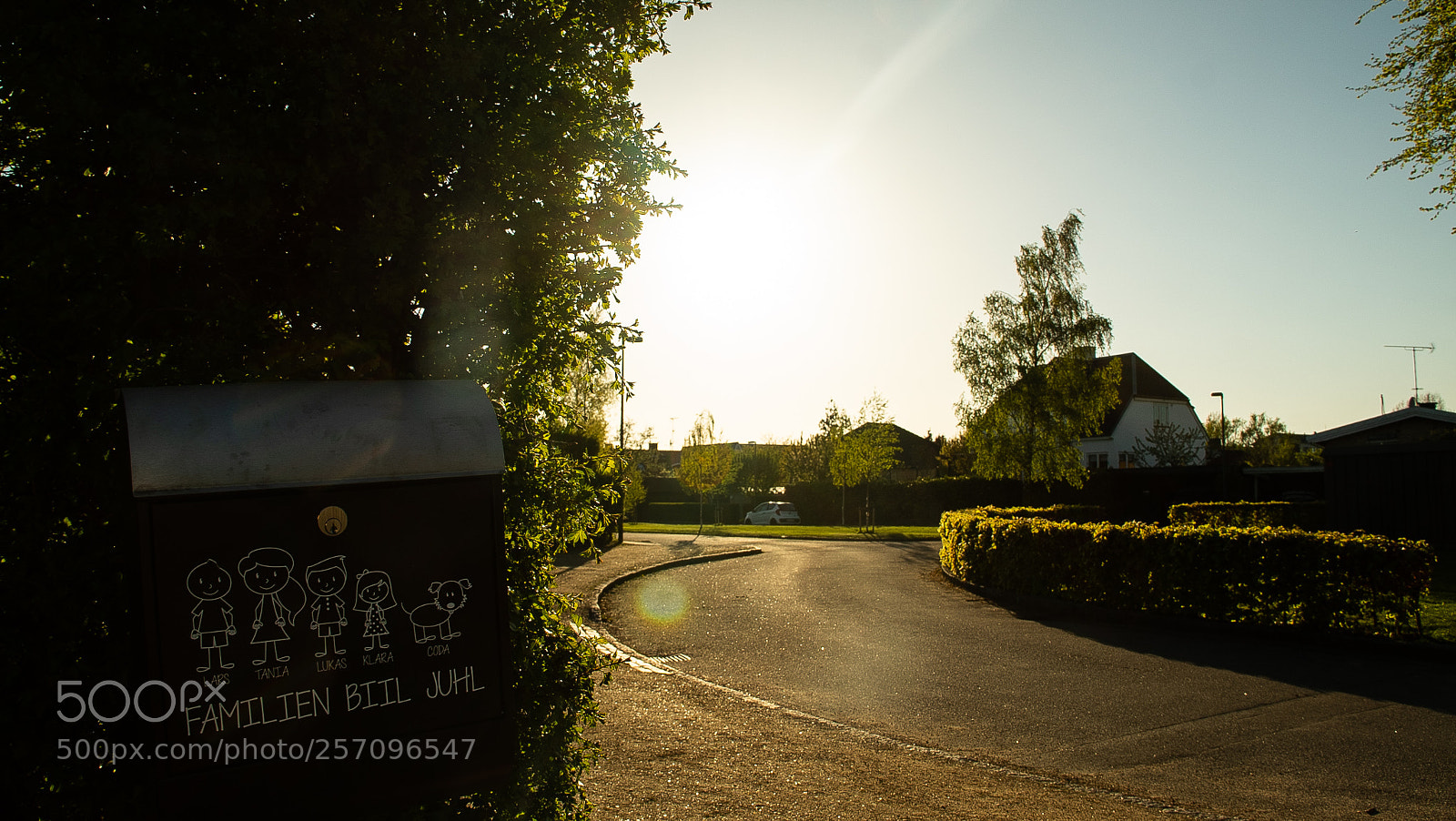 Sony a7S sample photo. Mailbox and road photography