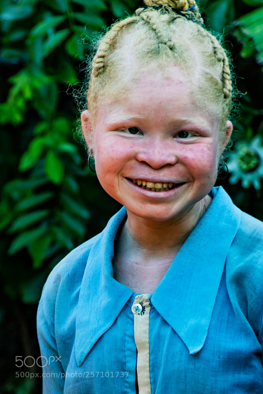 Pentax K-1 sample photo. Albino girl photography