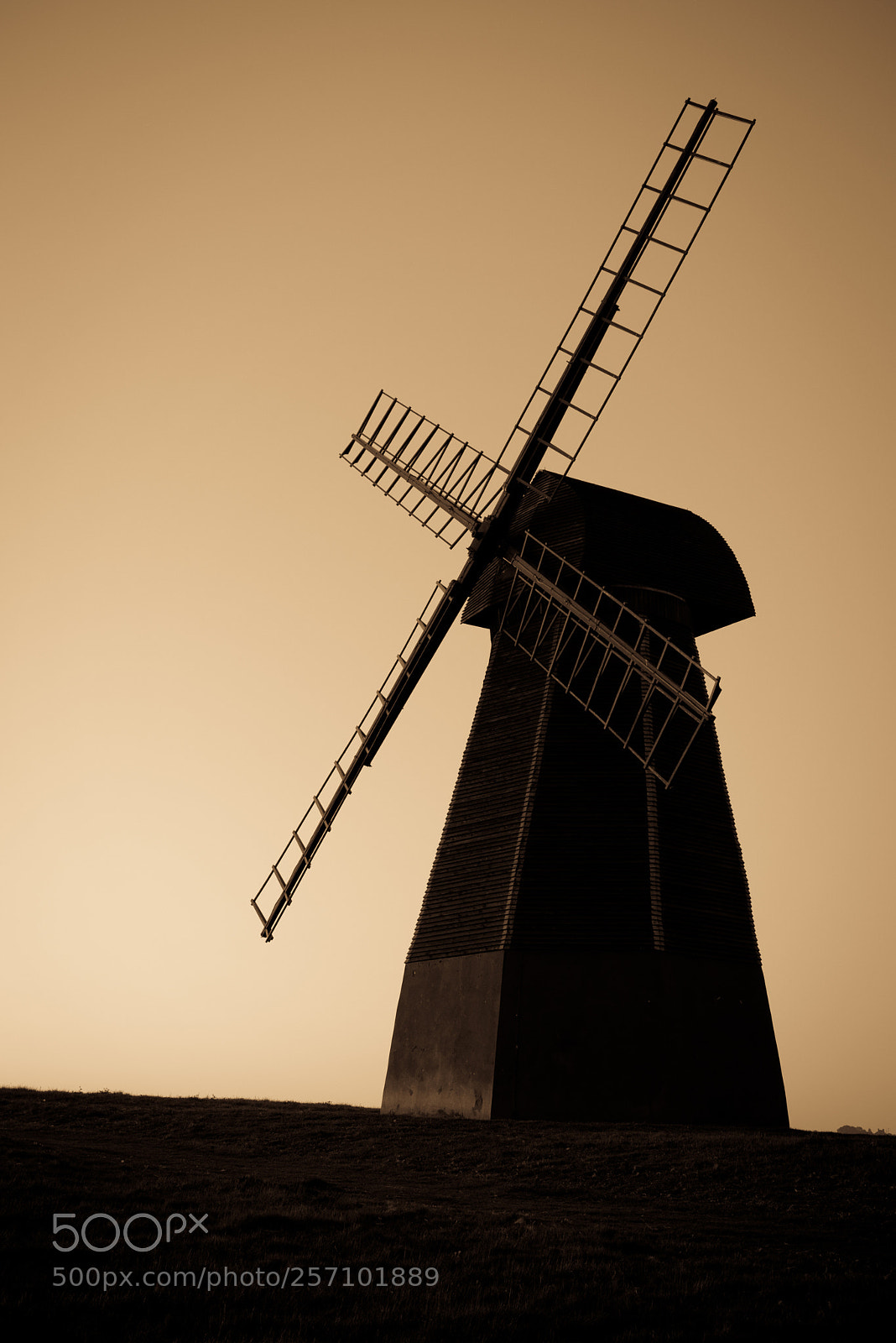 Nikon D750 sample photo. Evening windmill photography
