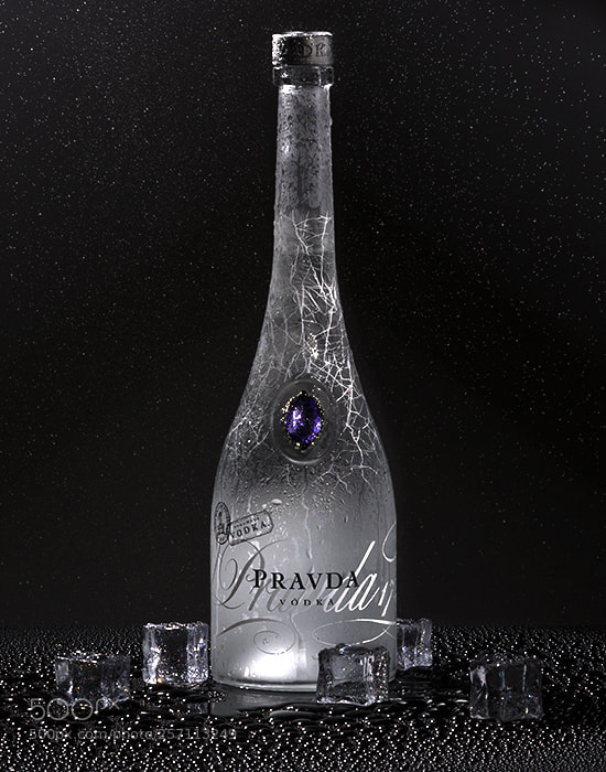 Sony a6500 sample photo. Ice and vodka photography