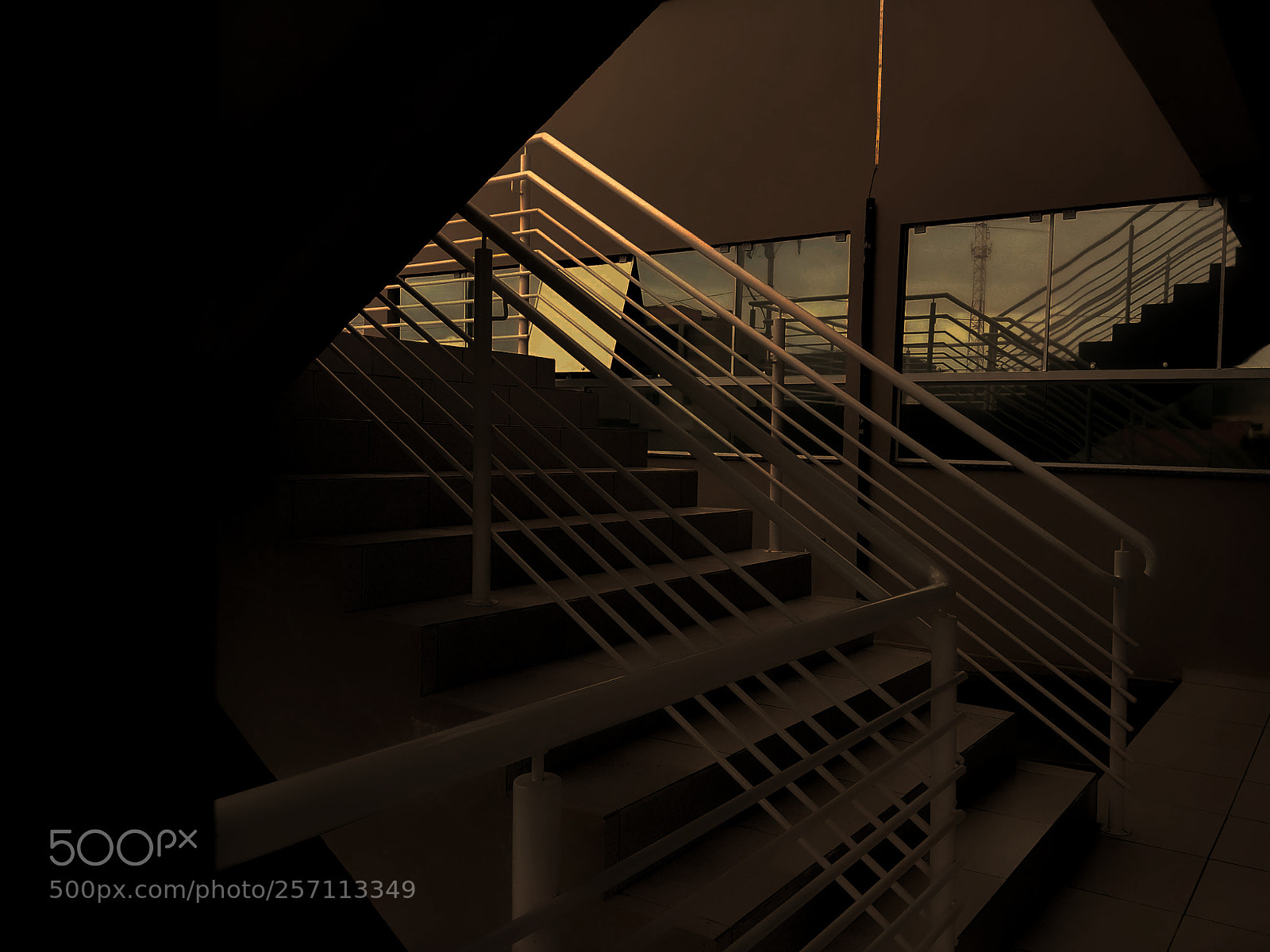 Xiaomi Redmi Note 5A sample photo. Warm stairs photography