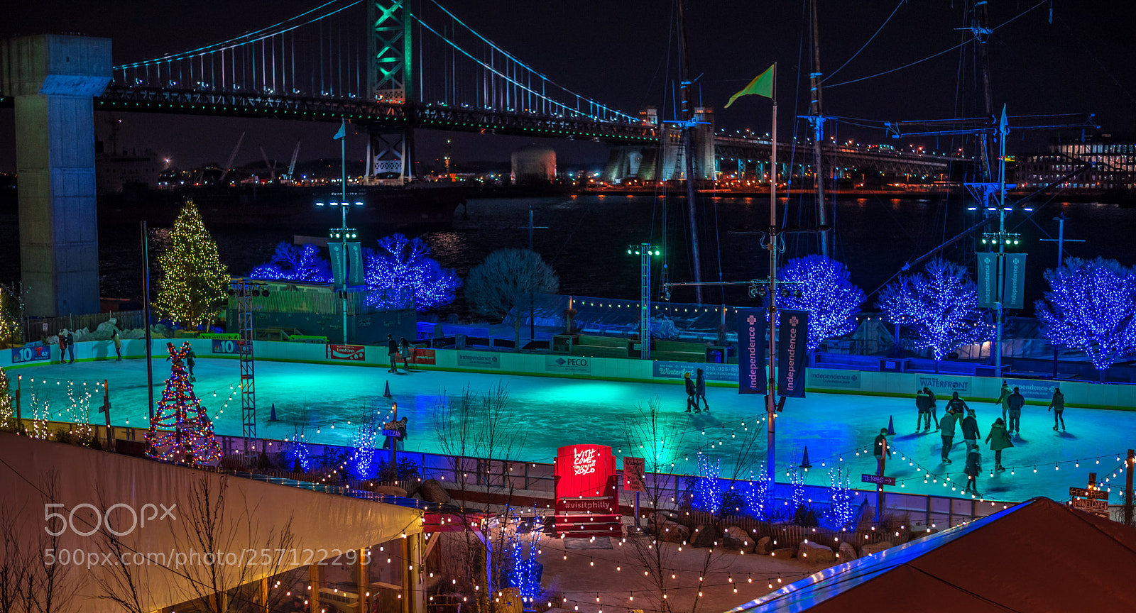 Nikon D750 sample photo. Blue cross river rink photography