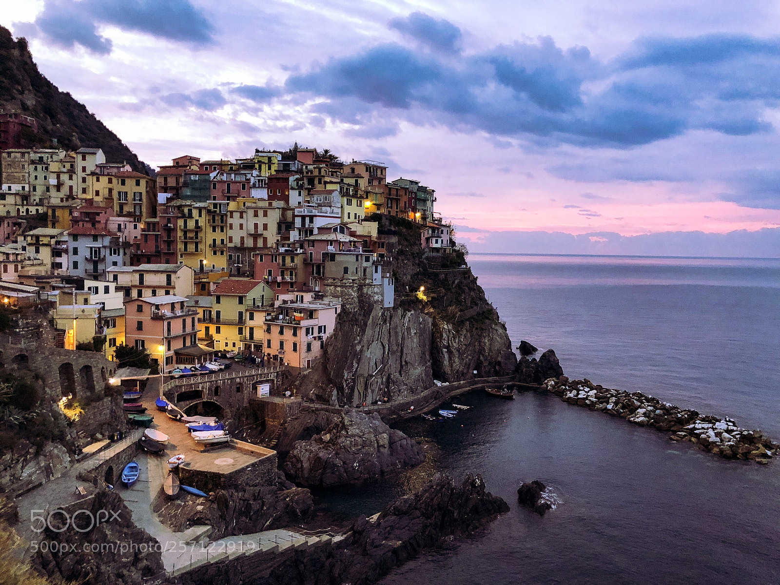 Apple iPhone X sample photo. Manarola sunrise through the photography