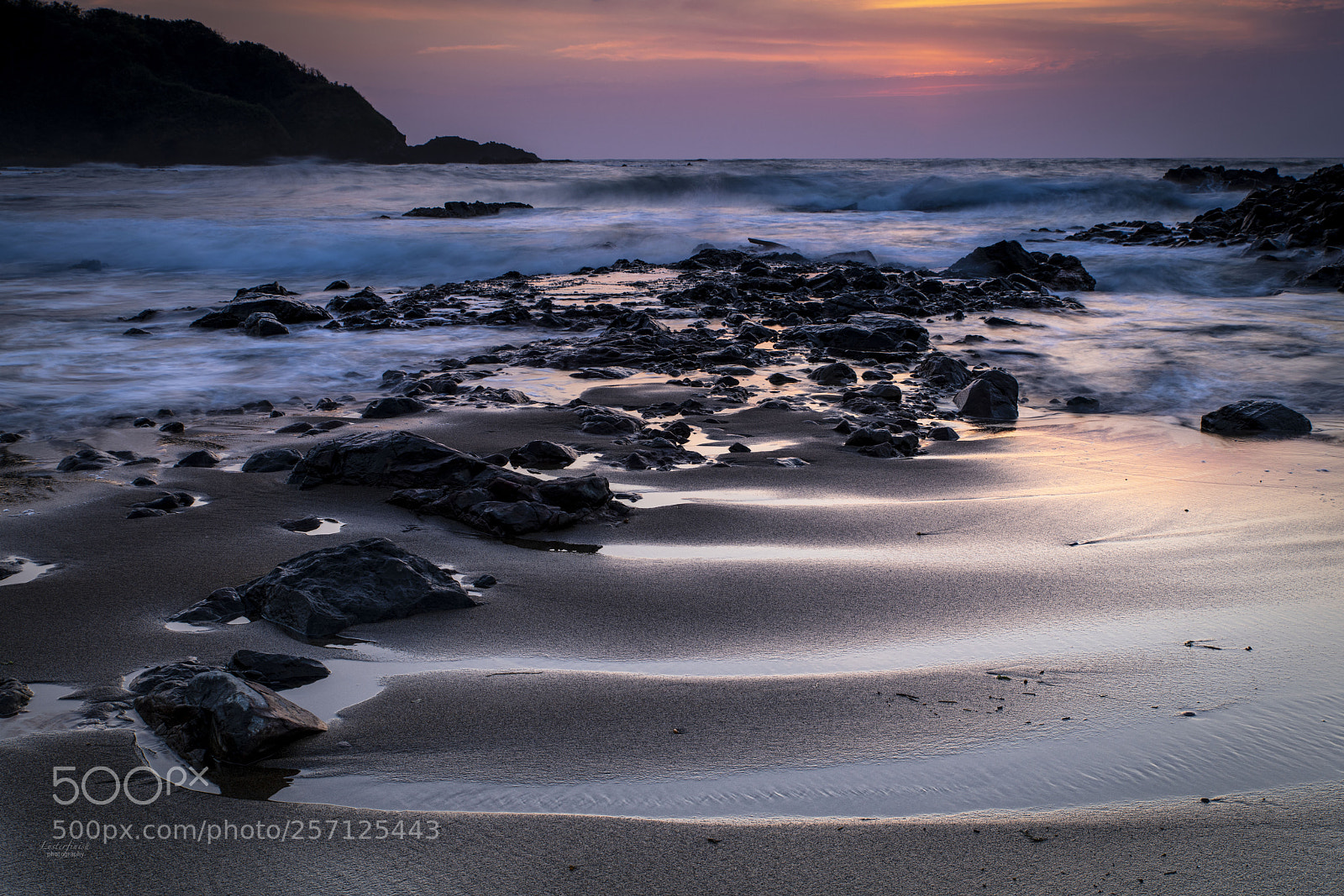Nikon D850 sample photo. Sunset beach photography