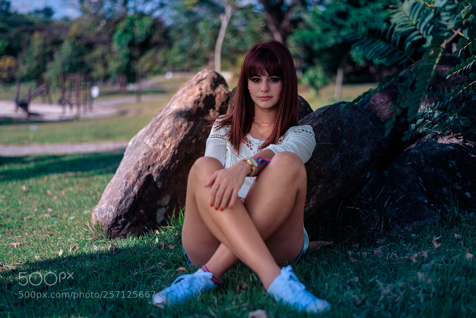 Nikon D750 sample photo. Julia no parque photography
