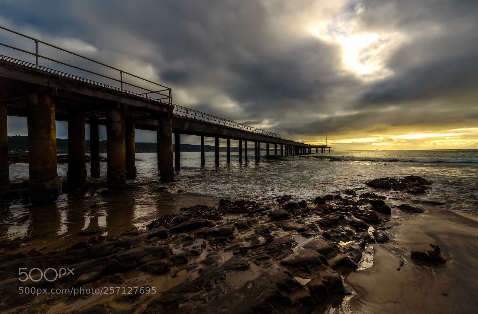Nikon D750 sample photo. Pier to the sun photography