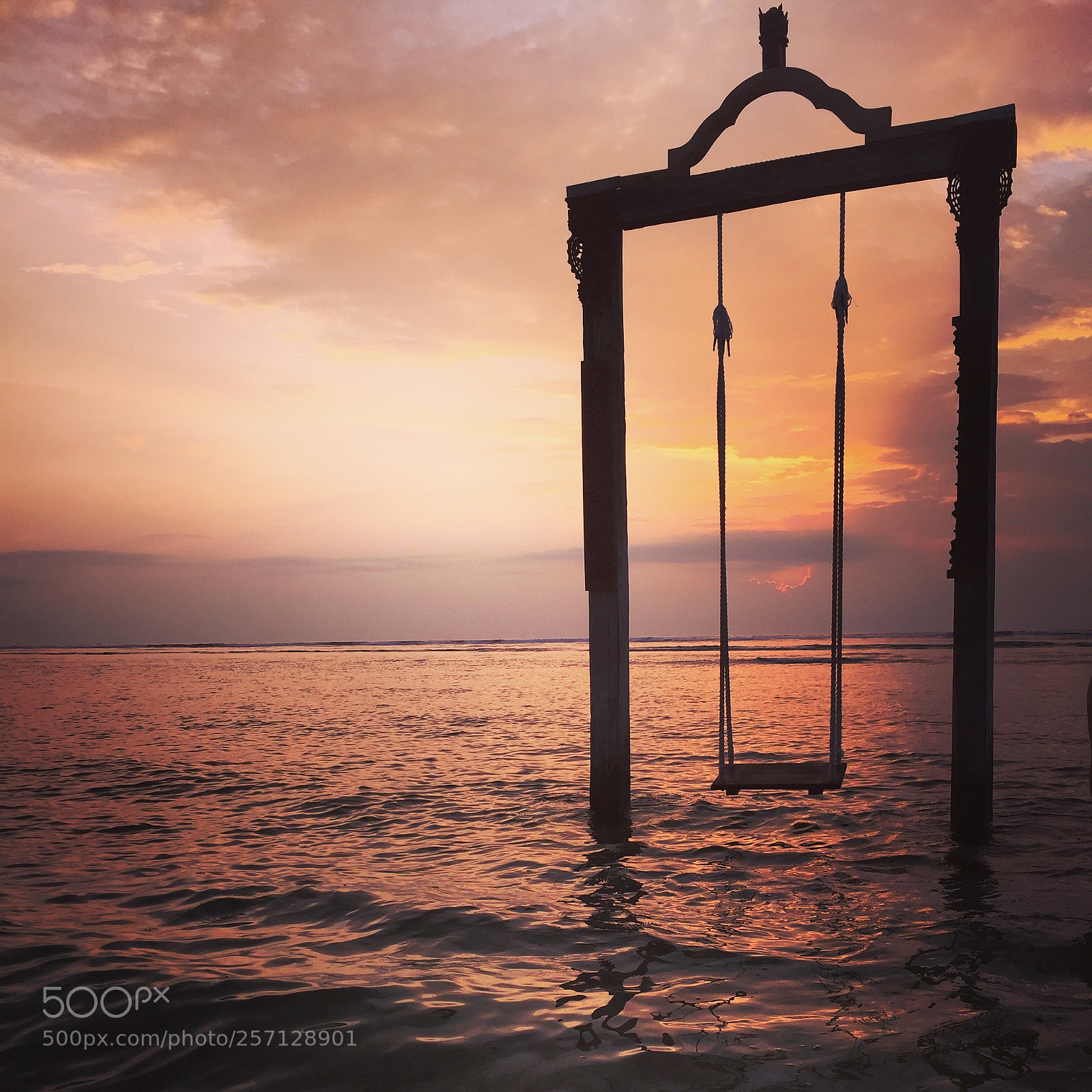 Apple iPhone 6 Plus sample photo. Sunset swing in indonesia photography