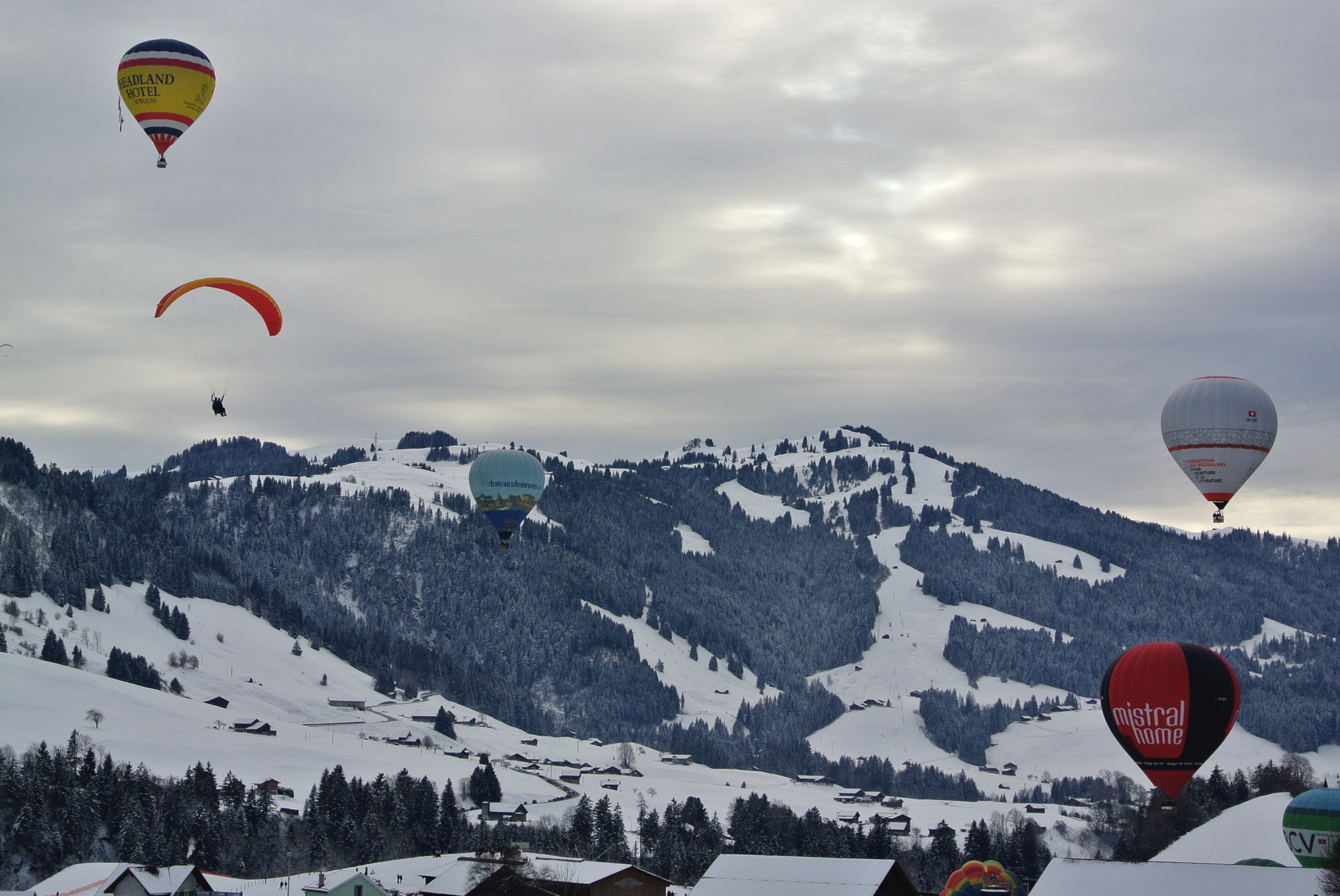 Nikon 1 J1 sample photo. Hot air balloon festival, switzerland photography