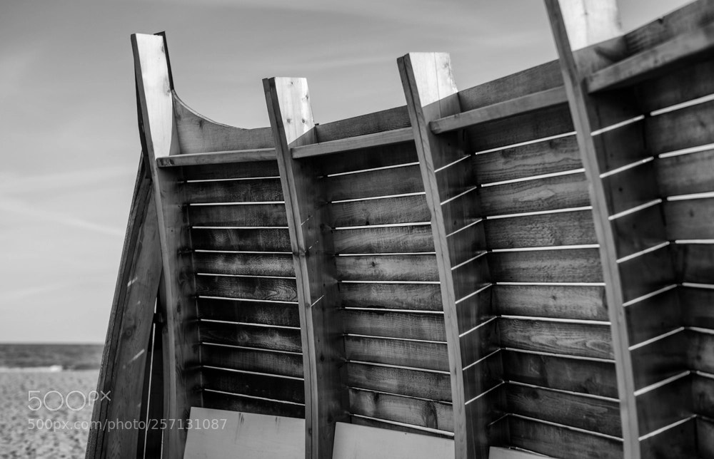 Leica M (Typ 240) sample photo. Beach shelter bw photography