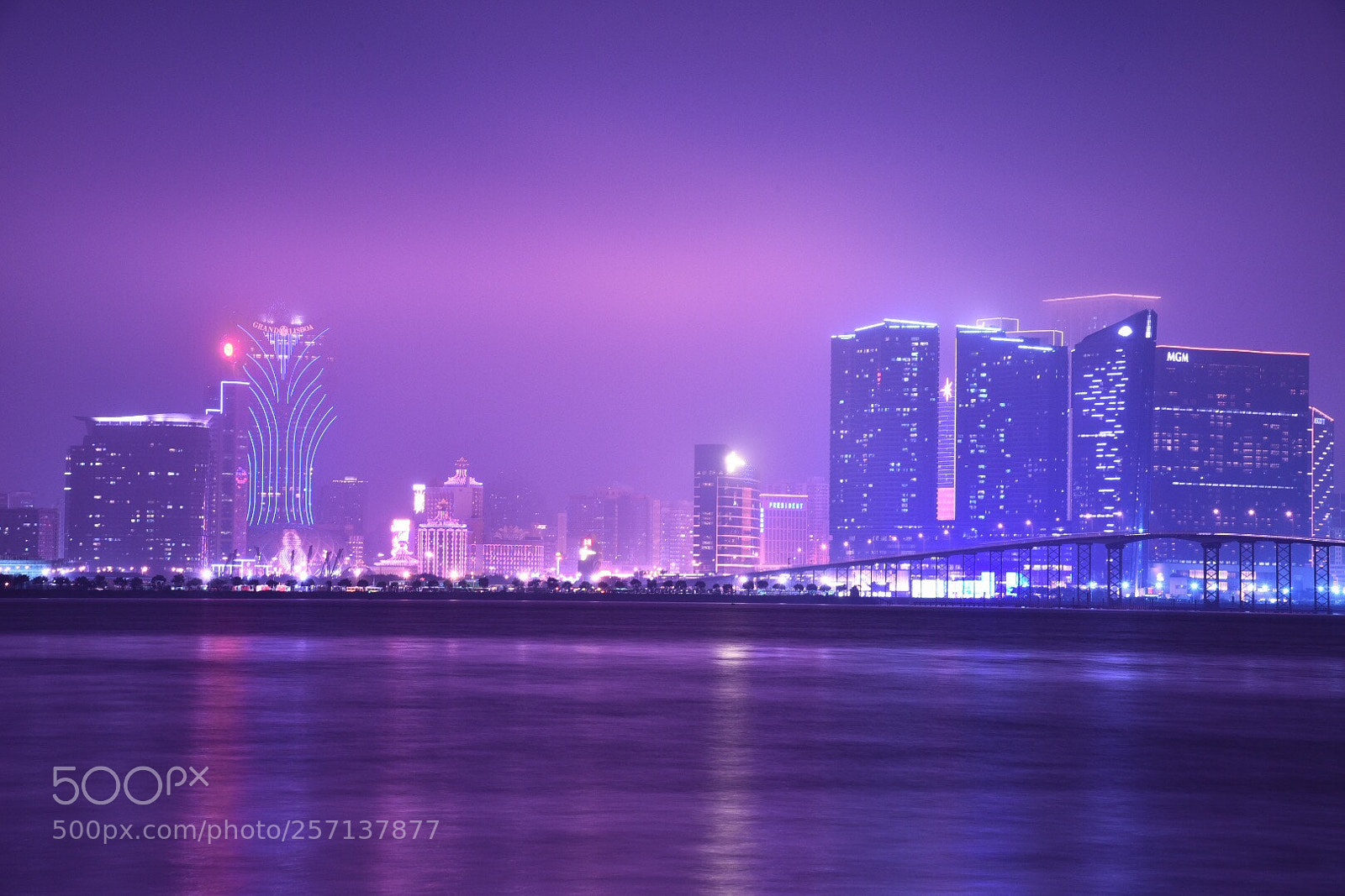 Nikon D750 sample photo. 濠江夜色
night in macau photography