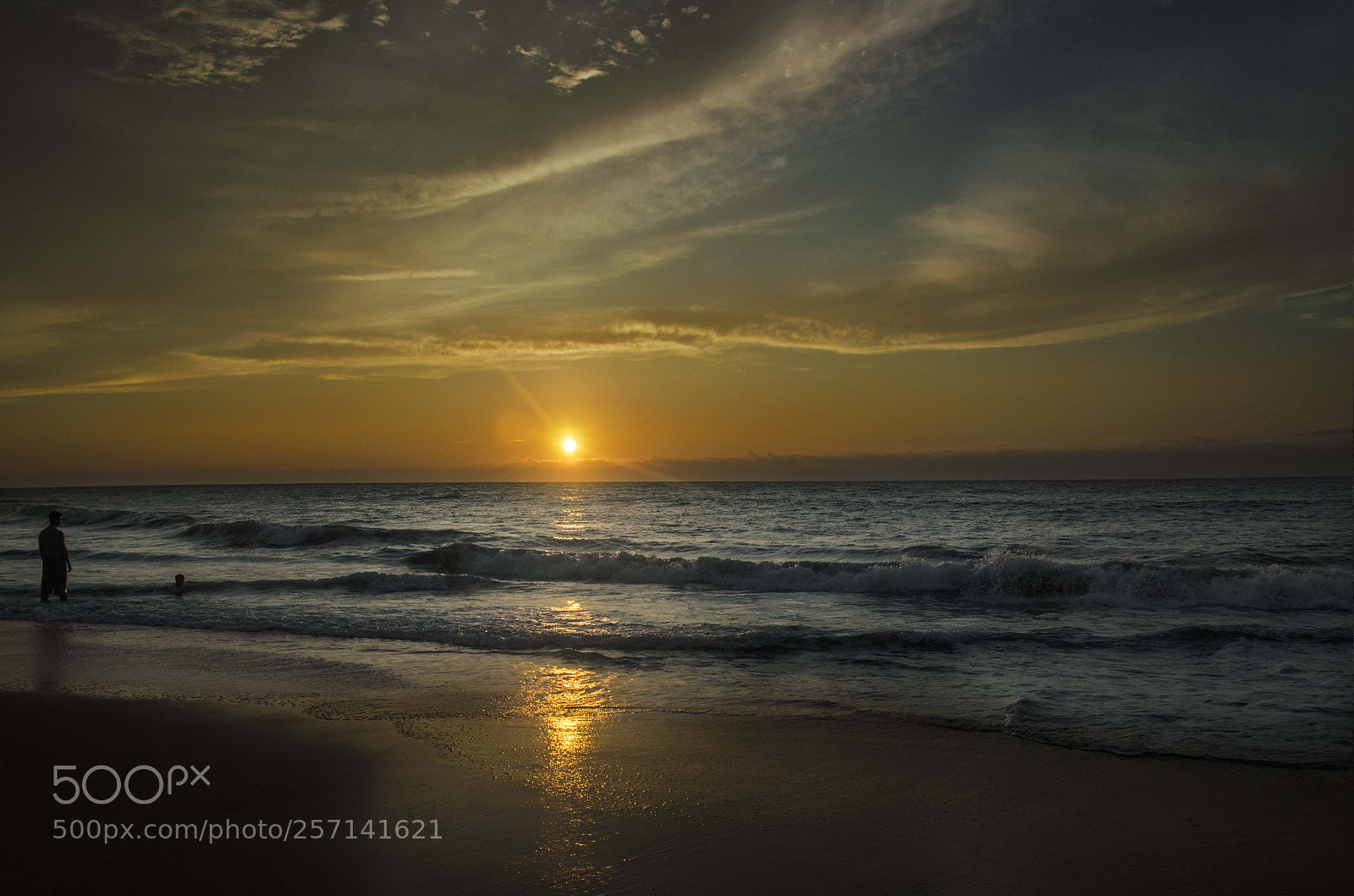 Nikon D5100 sample photo. Night beach photography