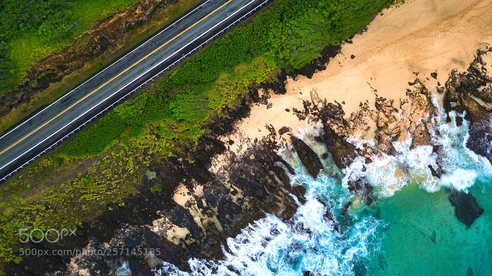 DJI FC220 sample photo. Kalanianiole highway photography