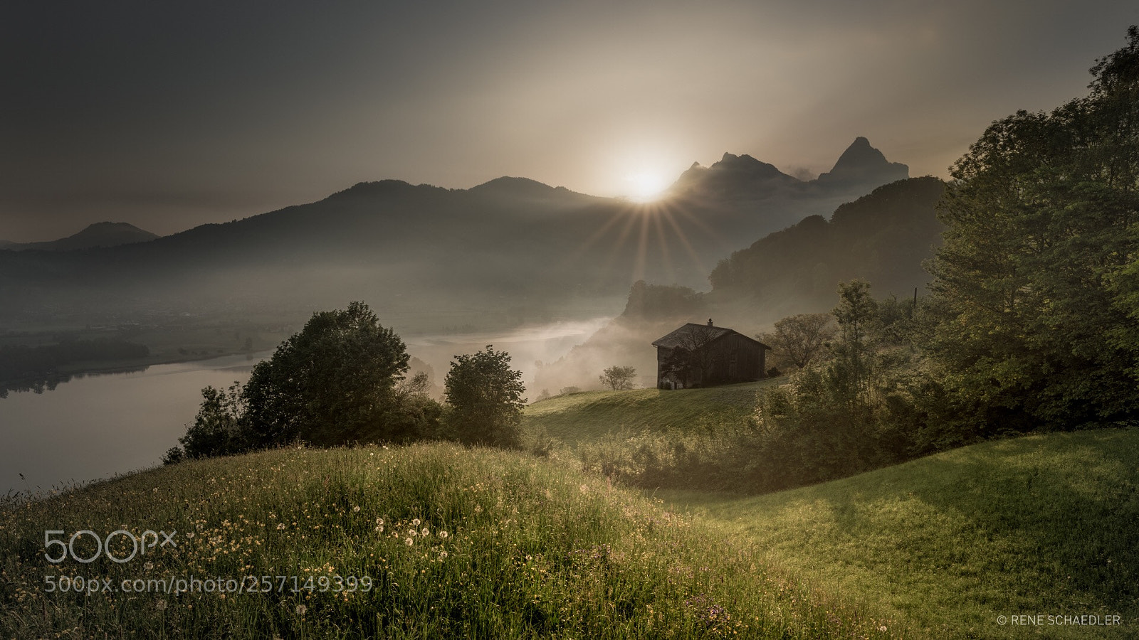 Nikon D750 sample photo. Sunrise above lake lauerz photography