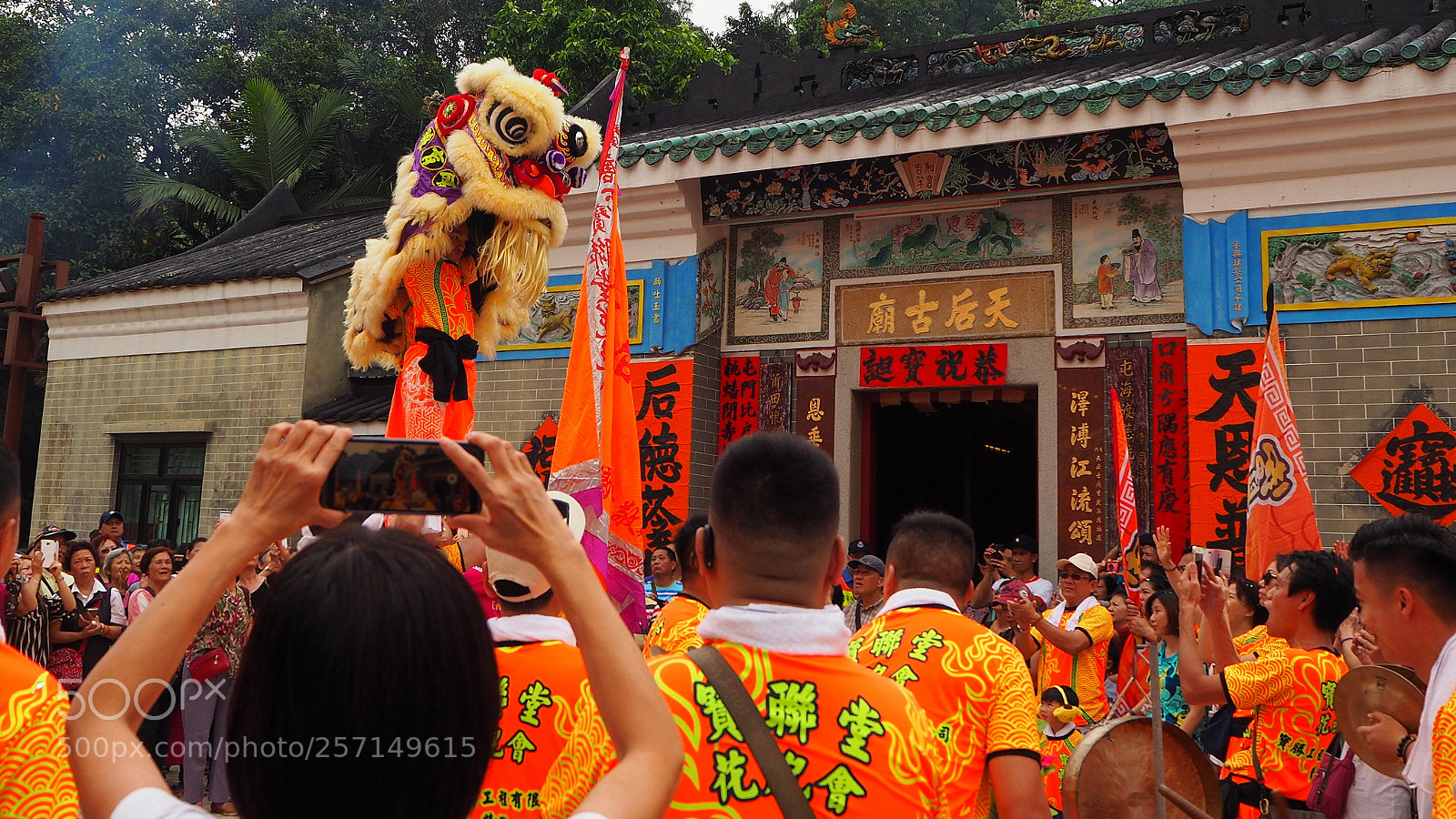 Olympus OM-D E-M10 II sample photo. Lion dance photography