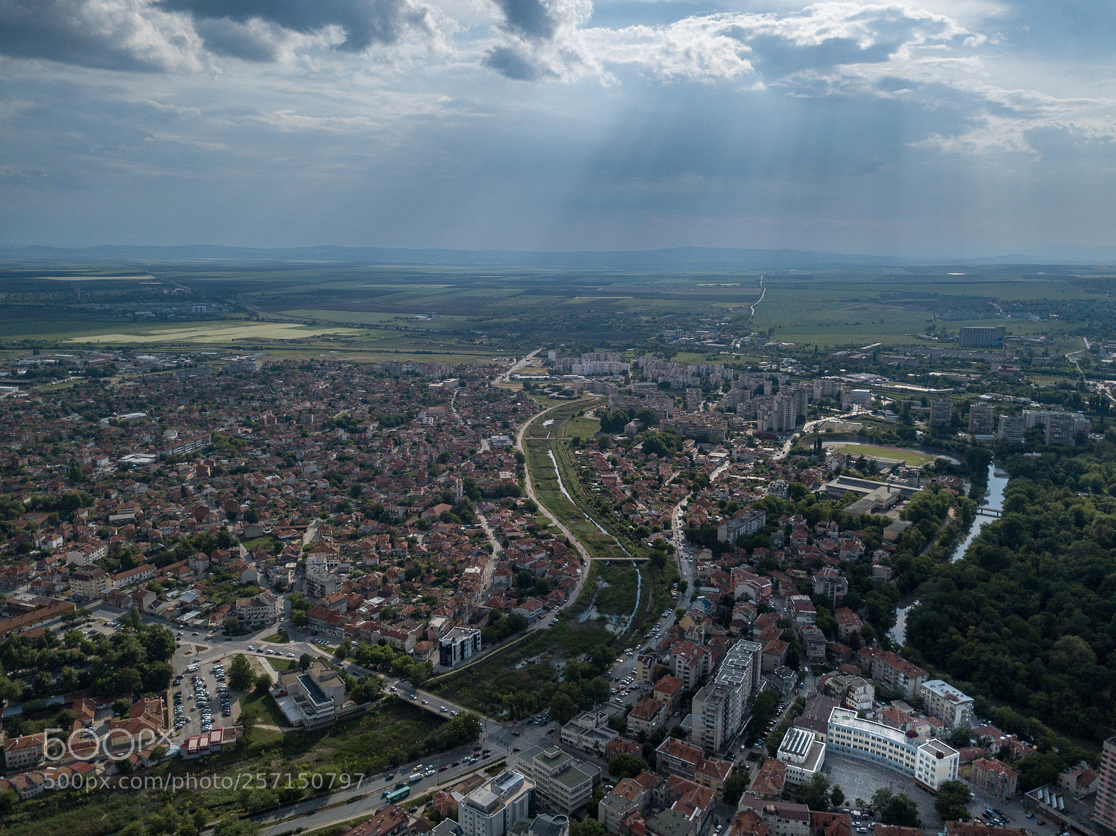 DJI FC220 sample photo. Yambol on a cloudy photography