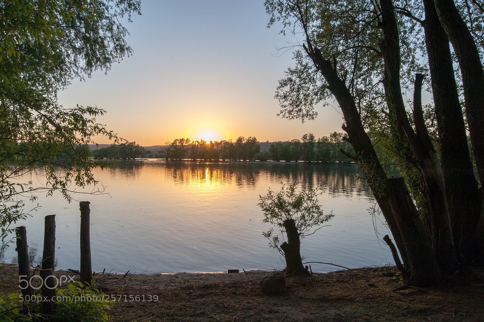 Nikon D700 sample photo. Sundown at the river photography