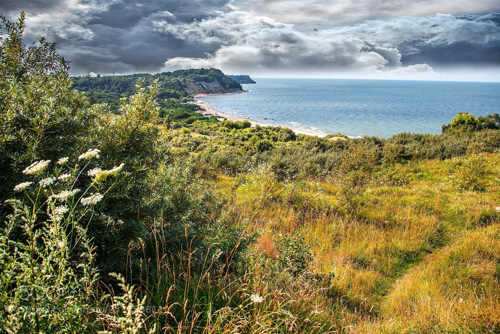 Canon EOS 5D Mark II sample photo. Seascape with steep banks photography