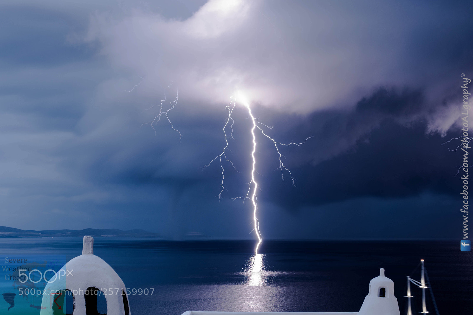 Nikon D5200 sample photo. Lightning strikes in front photography