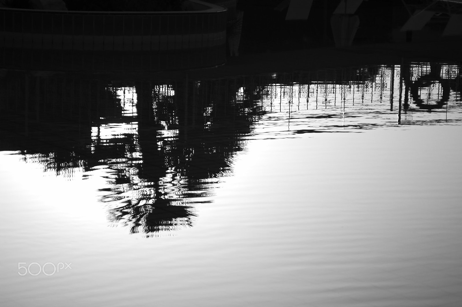 Nikon D2X sample photo. Pool reflections photography