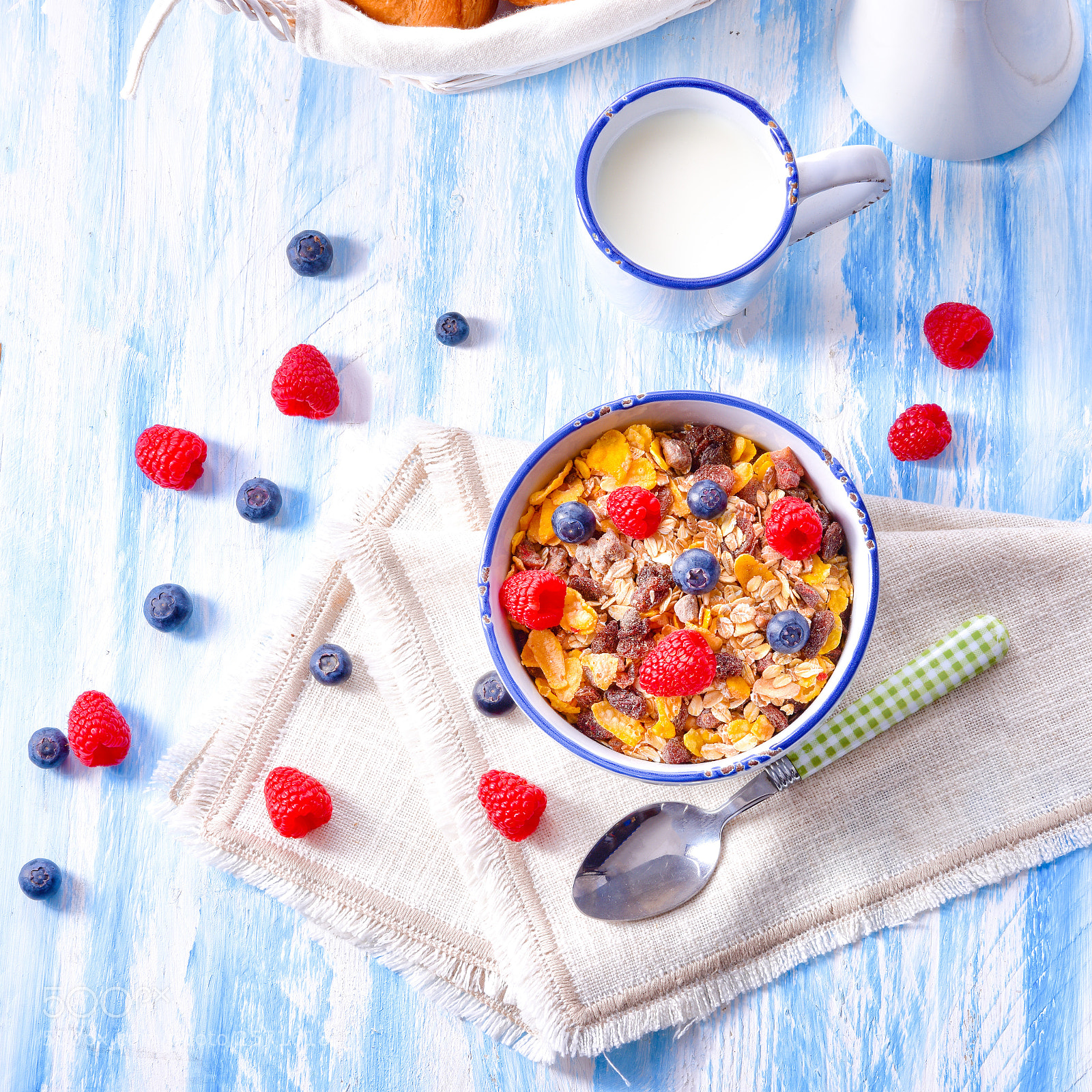 Nikon D810 sample photo. Muesli breakfast menu with photography