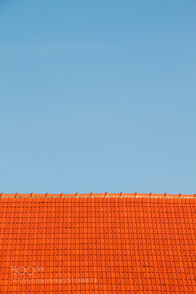 Canon EOS 7D sample photo. Orange roof and blue photography