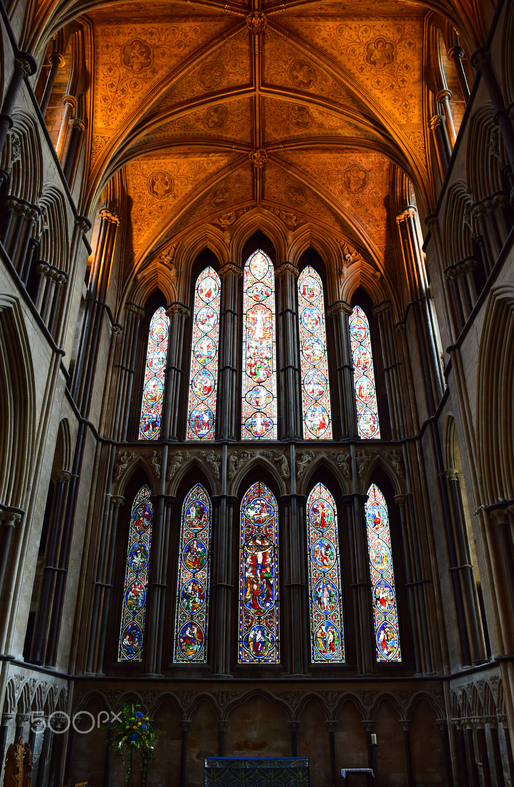 Nikon D5300 sample photo. Lady chapel of worcester cathedral photography