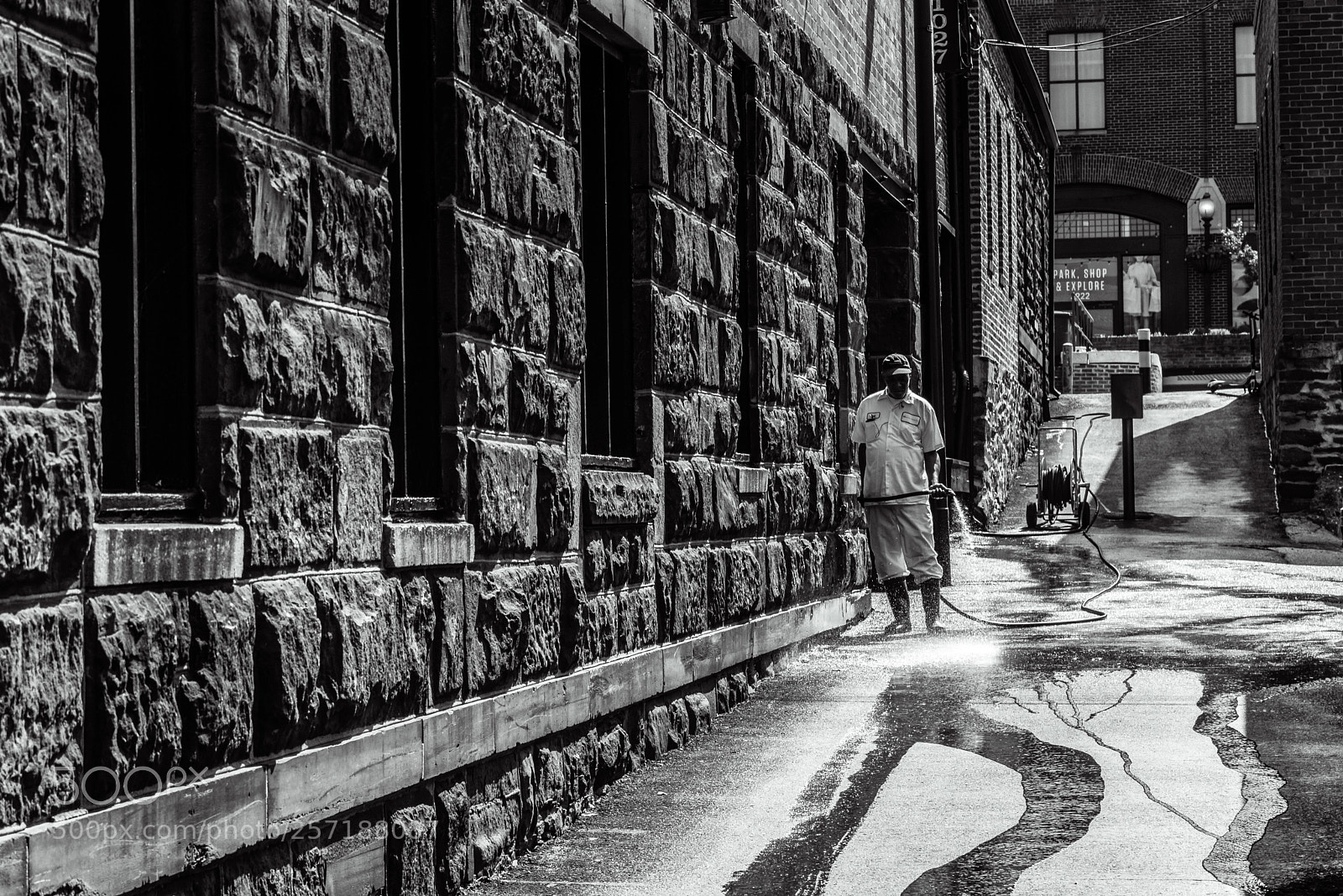 Nikon D810 sample photo. Street cleaner photography
