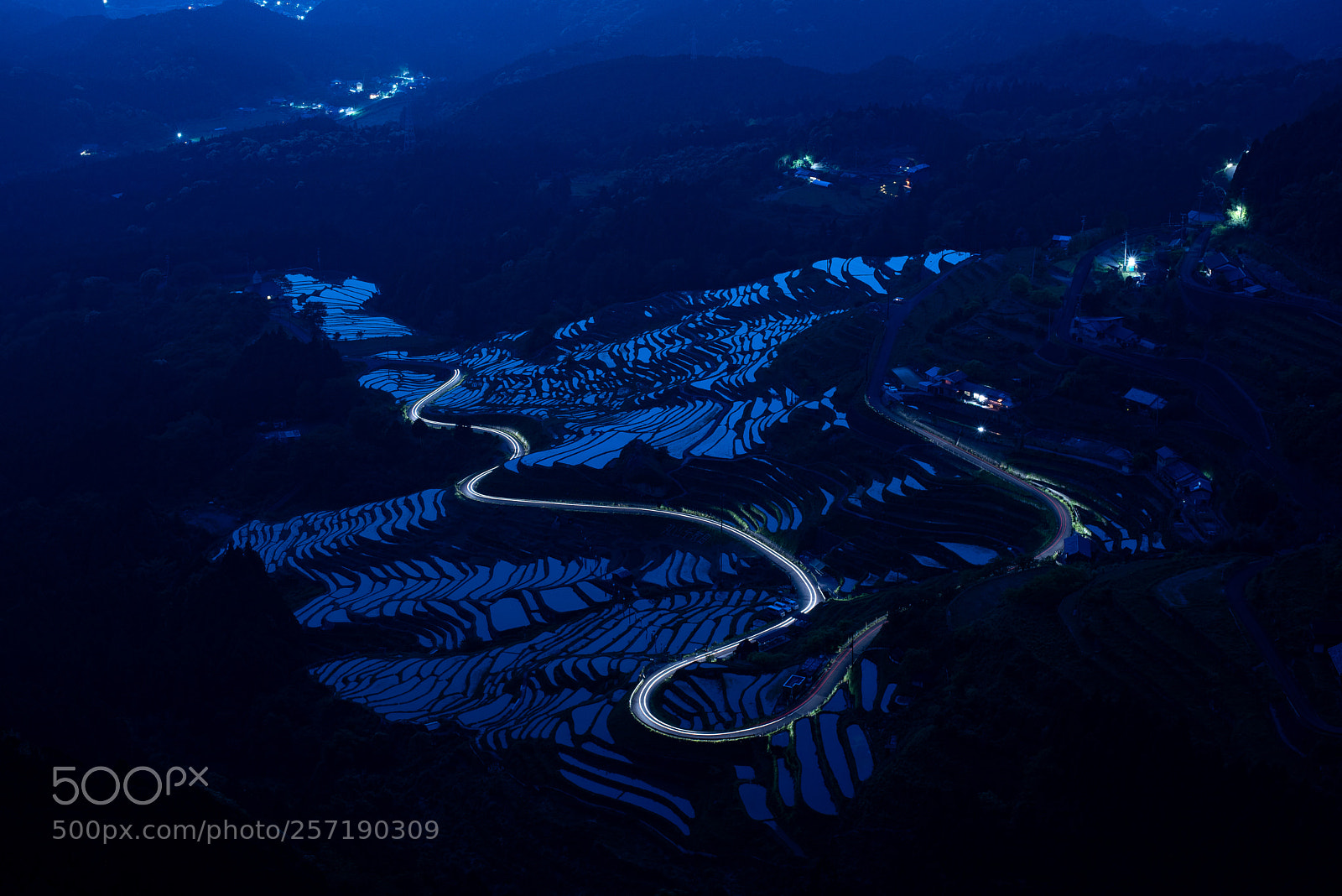 Nikon D750 sample photo. Lighting track in blue photography