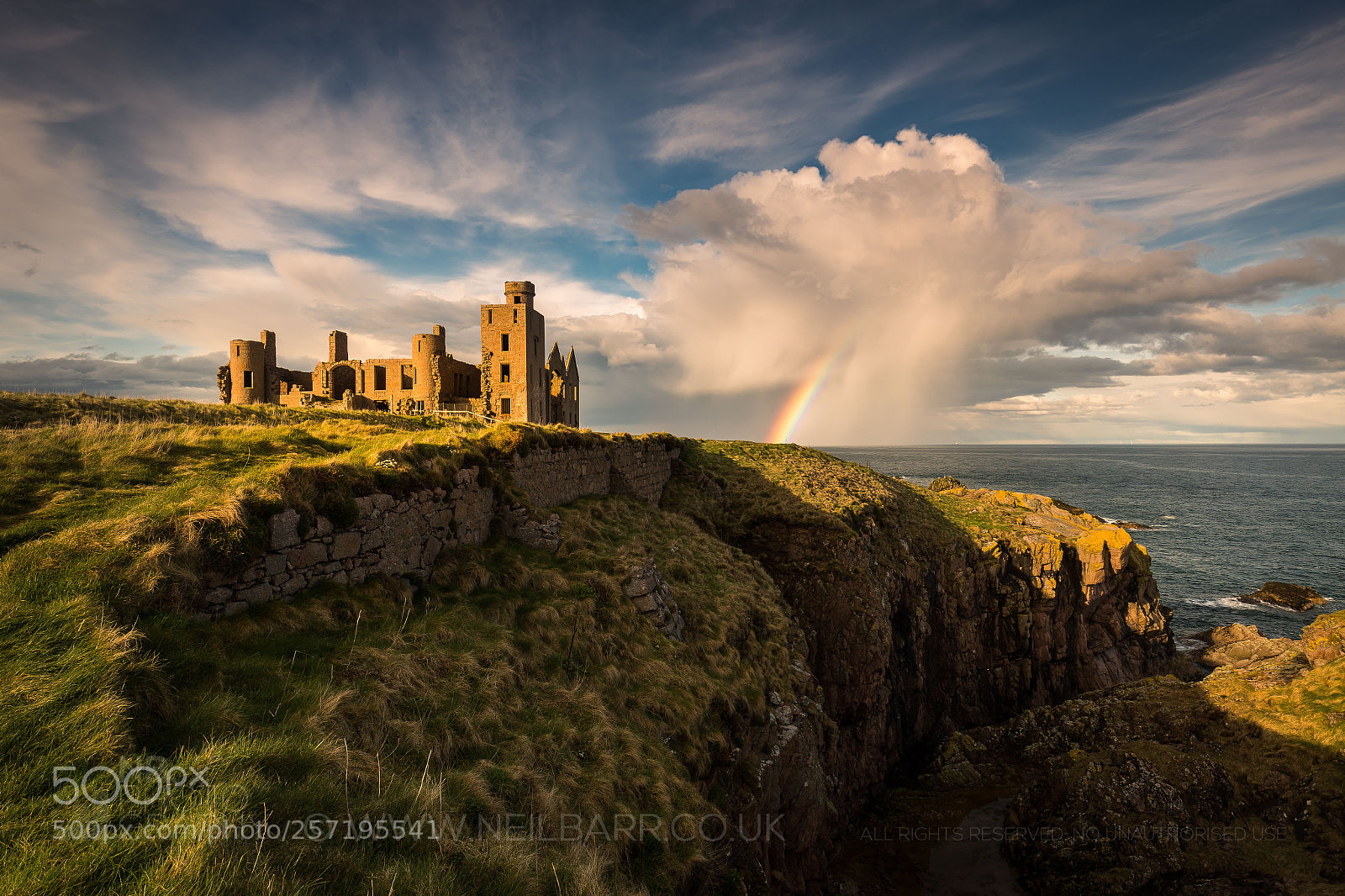 Canon EOS 6D sample photo. New slains castle photography