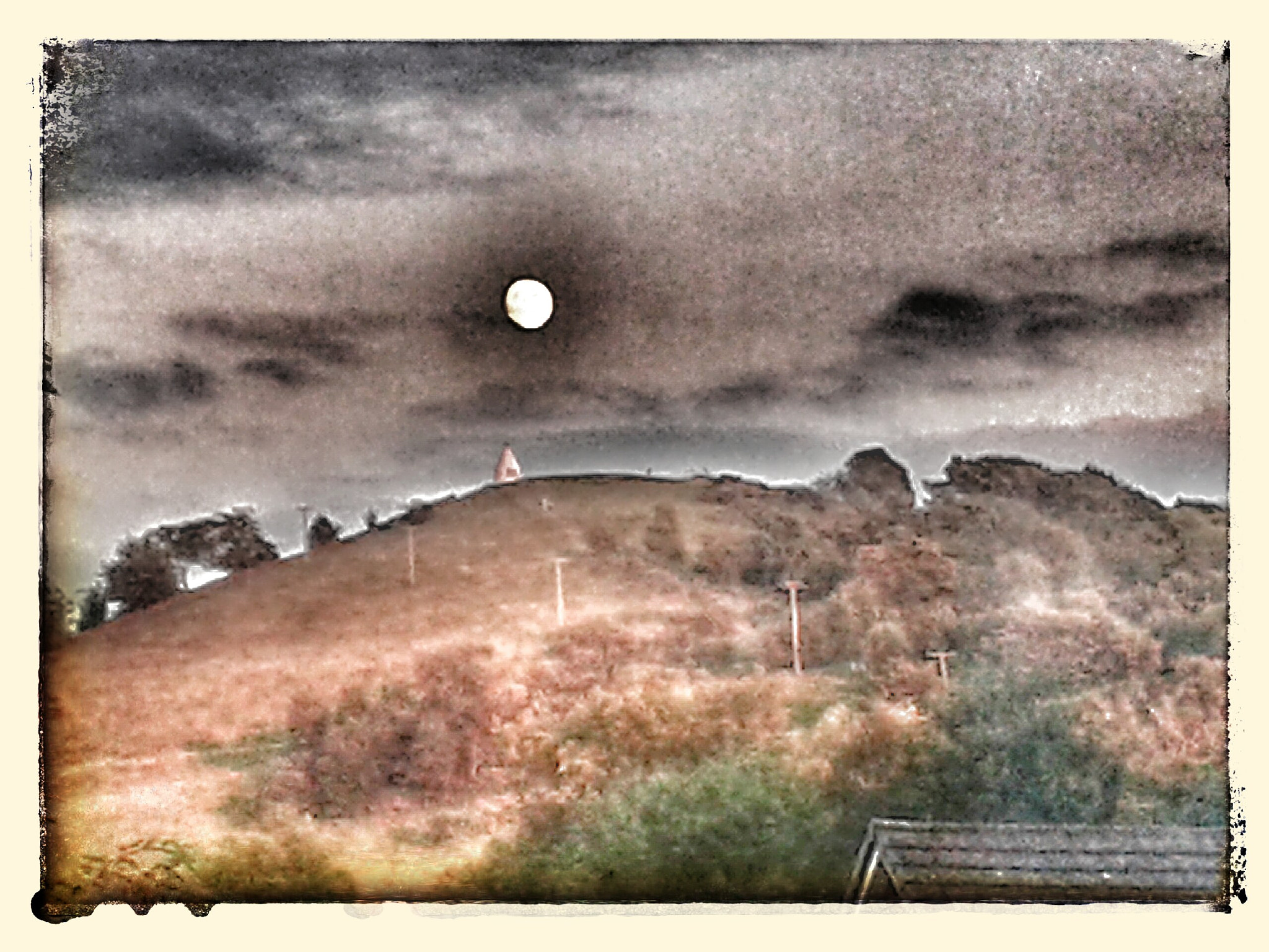 Samsung Galaxy S3 Mini sample photo. Moon over white nancy photography