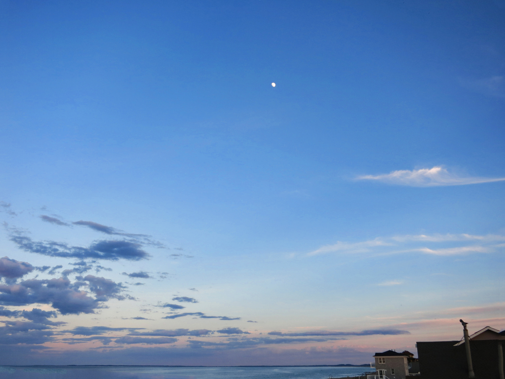 Canon PowerShot S110 sample photo. Moonrise over plum island photography