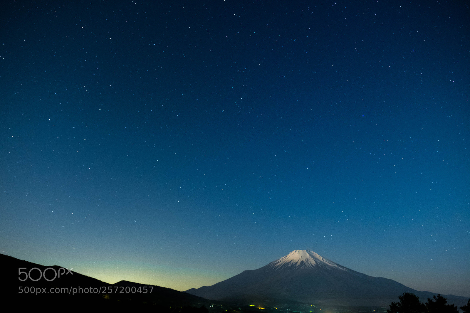 Fujifilm X-T2 sample photo. Starry sky with mt.fuji photography