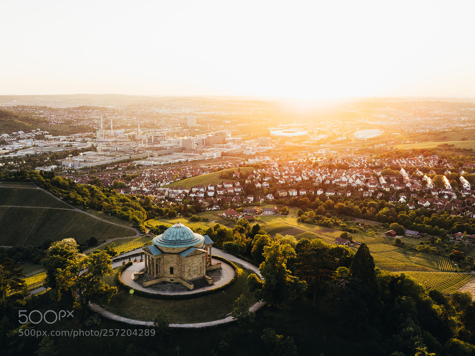 DJI FC220 sample photo. Vineyards of stuttgart. photography