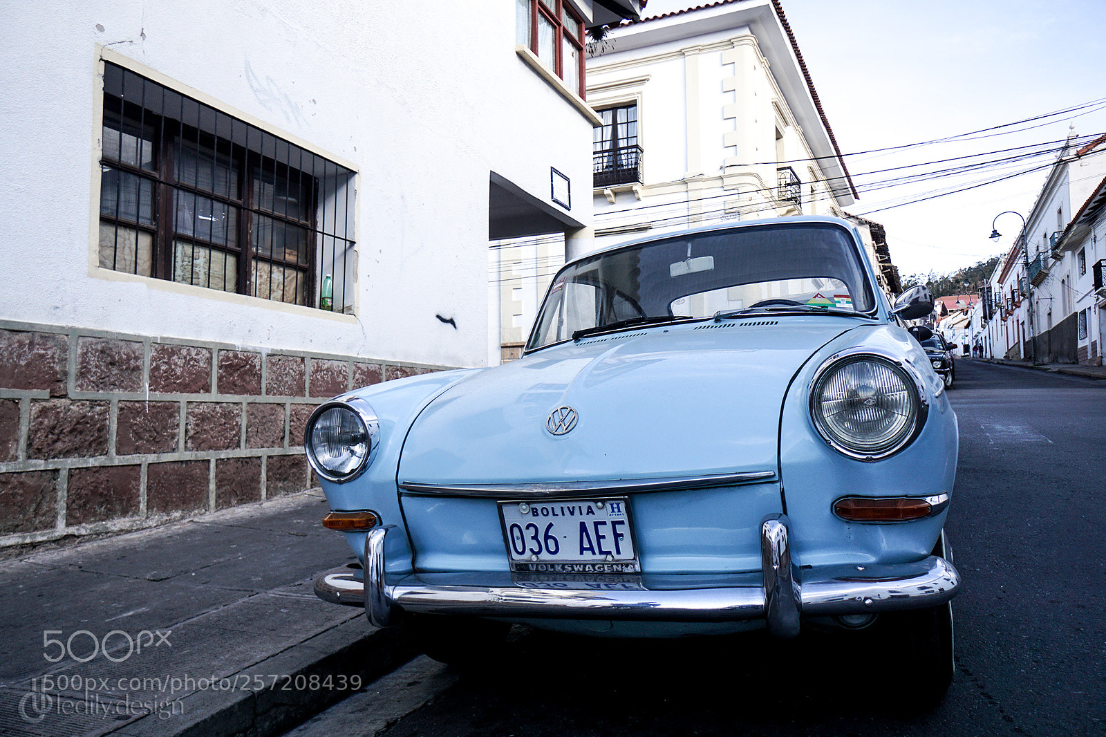 Sony a6000 sample photo. Blue vw photography