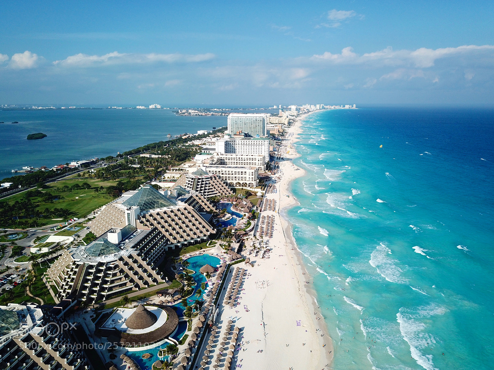 DJI FC220 sample photo. Cancun photography
