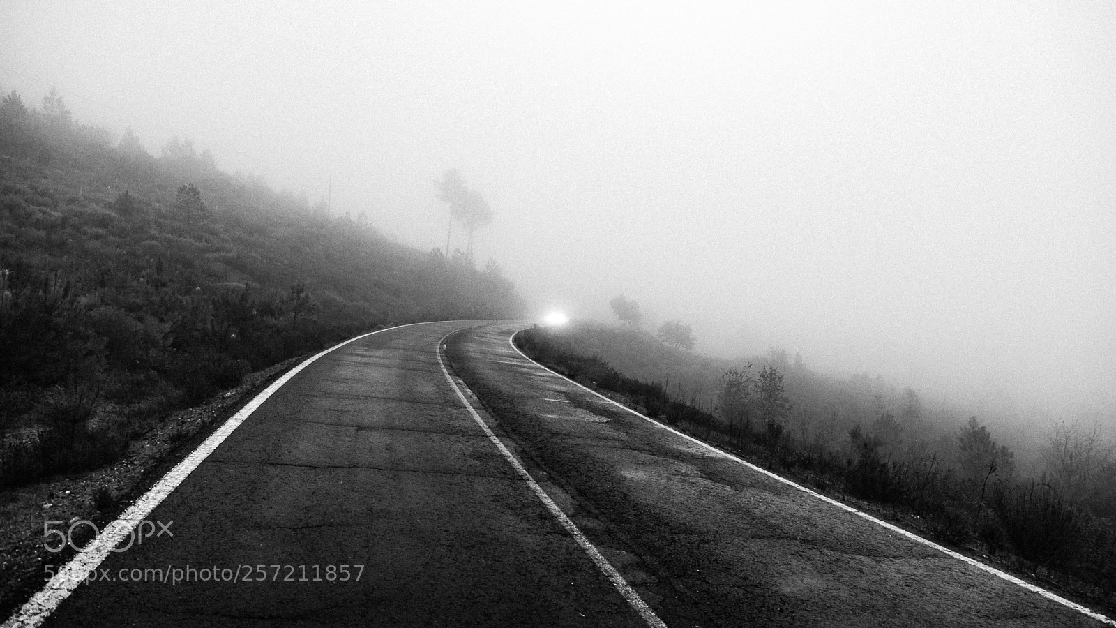 Canon EOS 5D Mark II sample photo. Light on the road ... photography