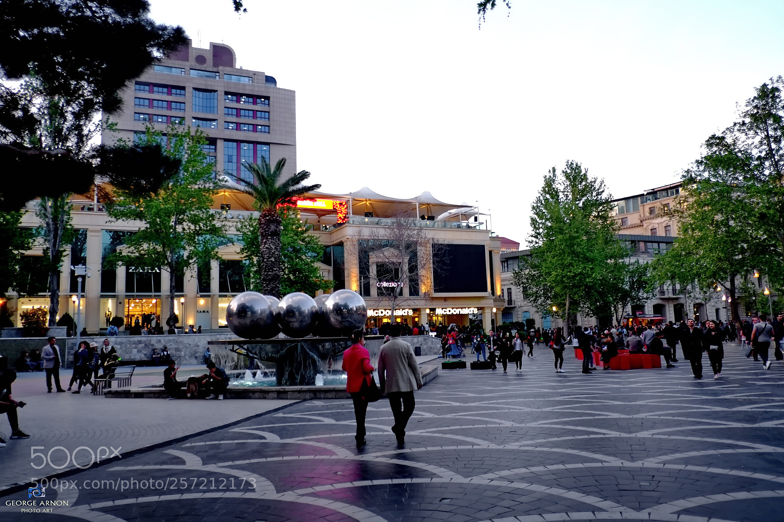 Fujifilm X-Pro1 sample photo. Baku city center photography