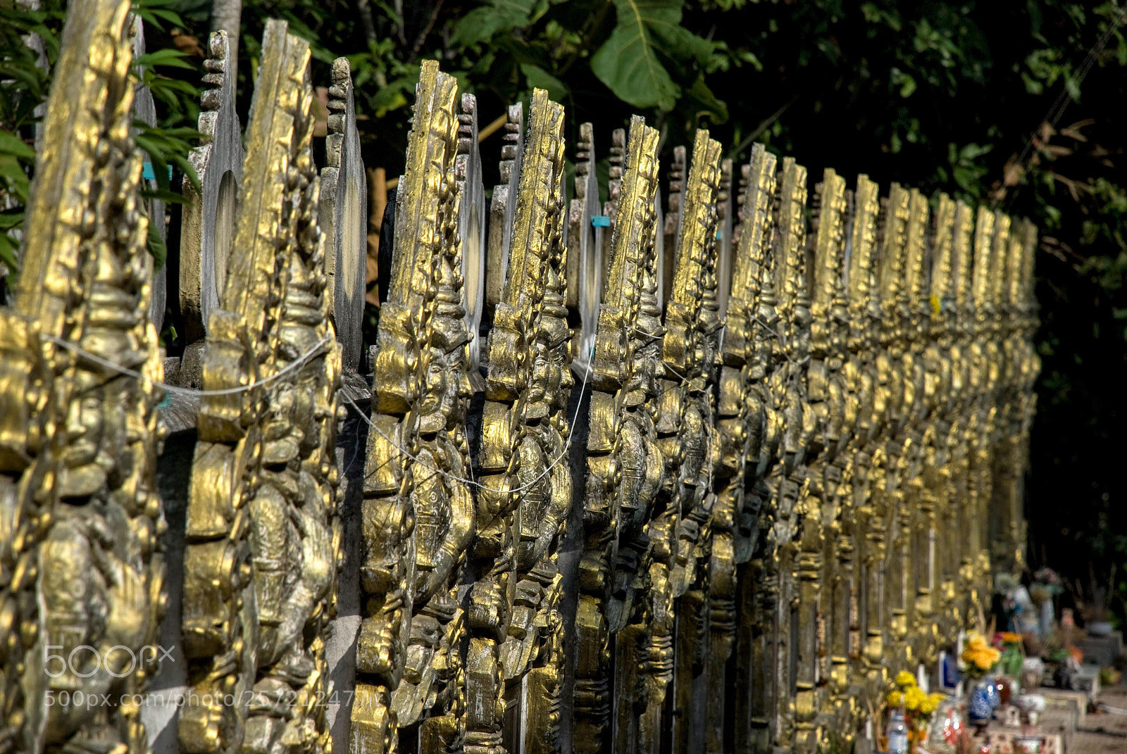 Nikon D80 sample photo. Buddhist gravestones photography